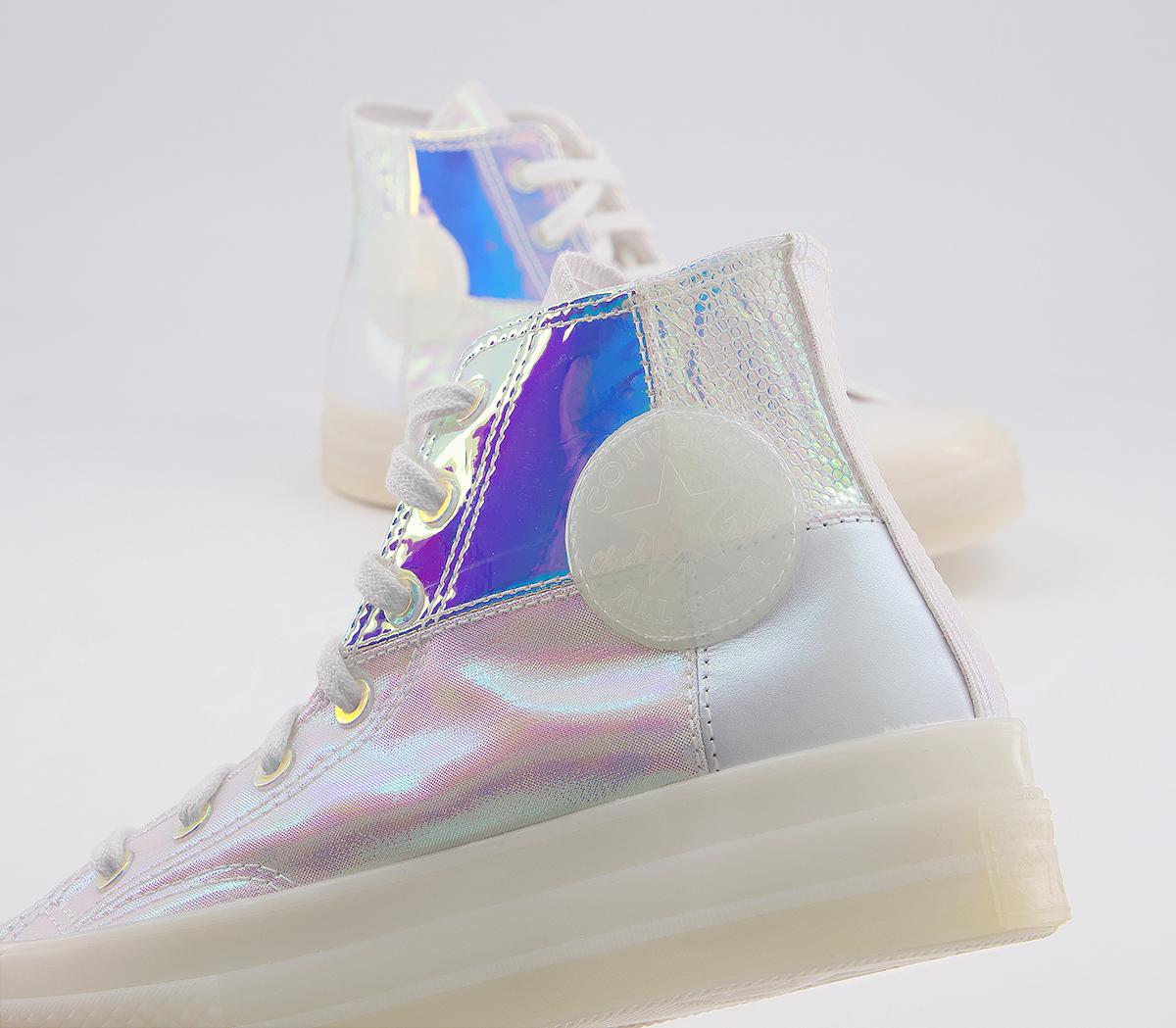 Converse All Star Hi 70s Trainers Converse All Star Hi 70s Trainers White Iridescent White Exclusive