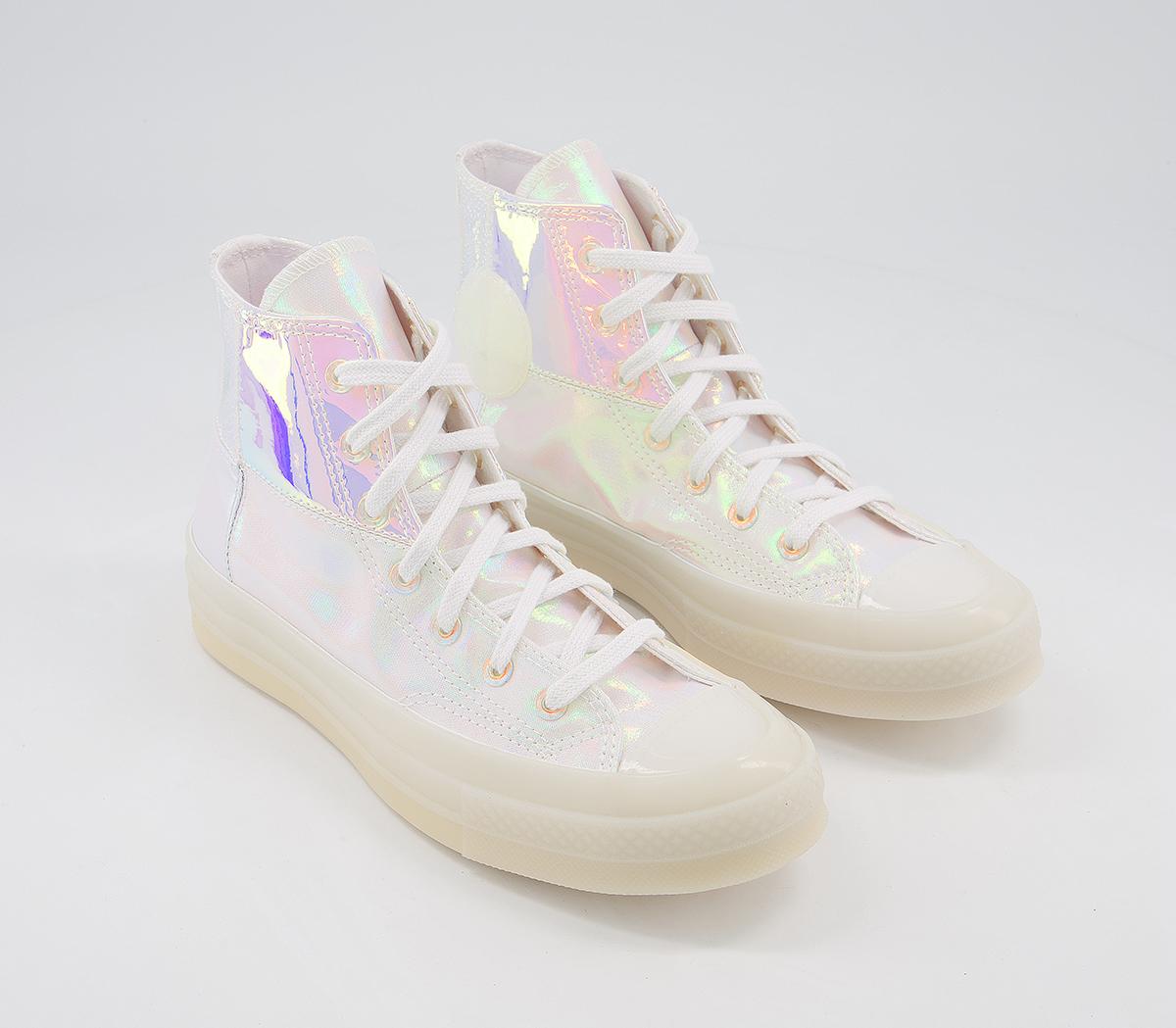 Converse All Star Hi 70s Trainers White Iridescent White Exclusive ...
