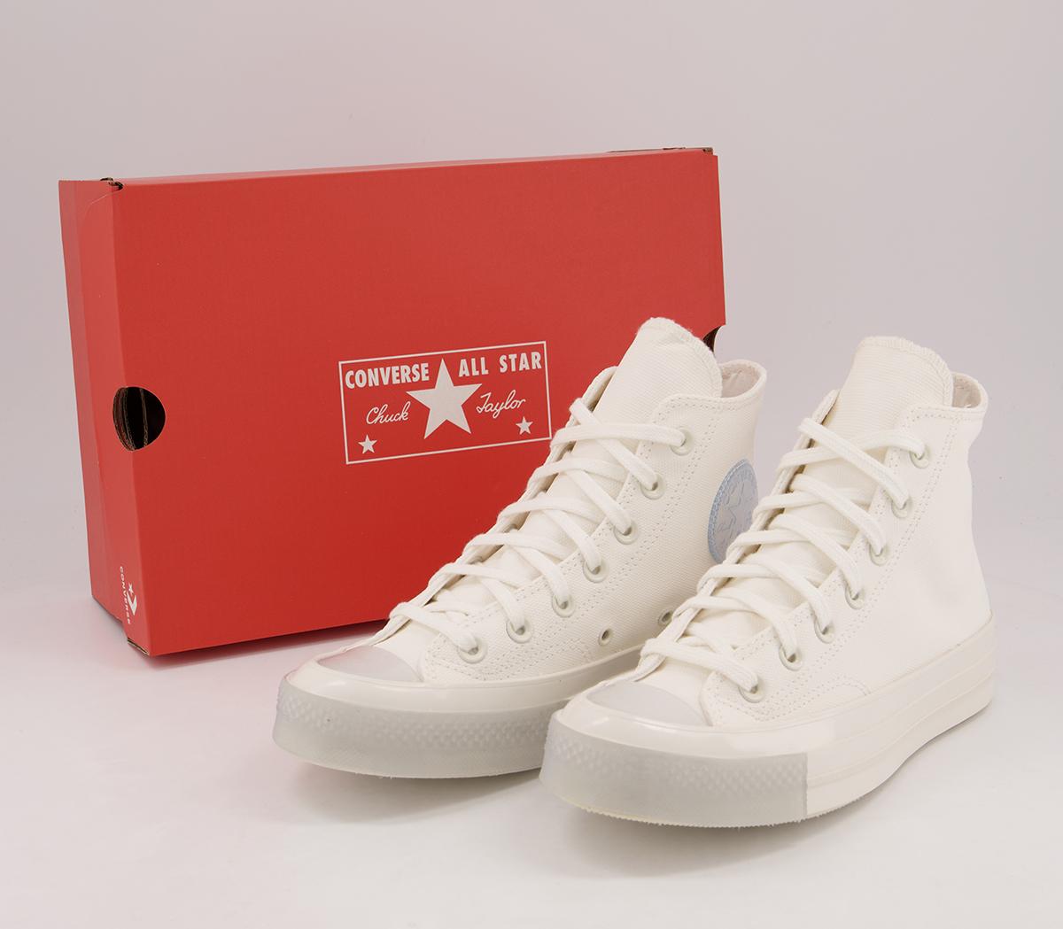 ConverseAll Star Hi 70s Trainers ConverseAll Star Hi 70s TrainersVintage White Blue Tint Ice