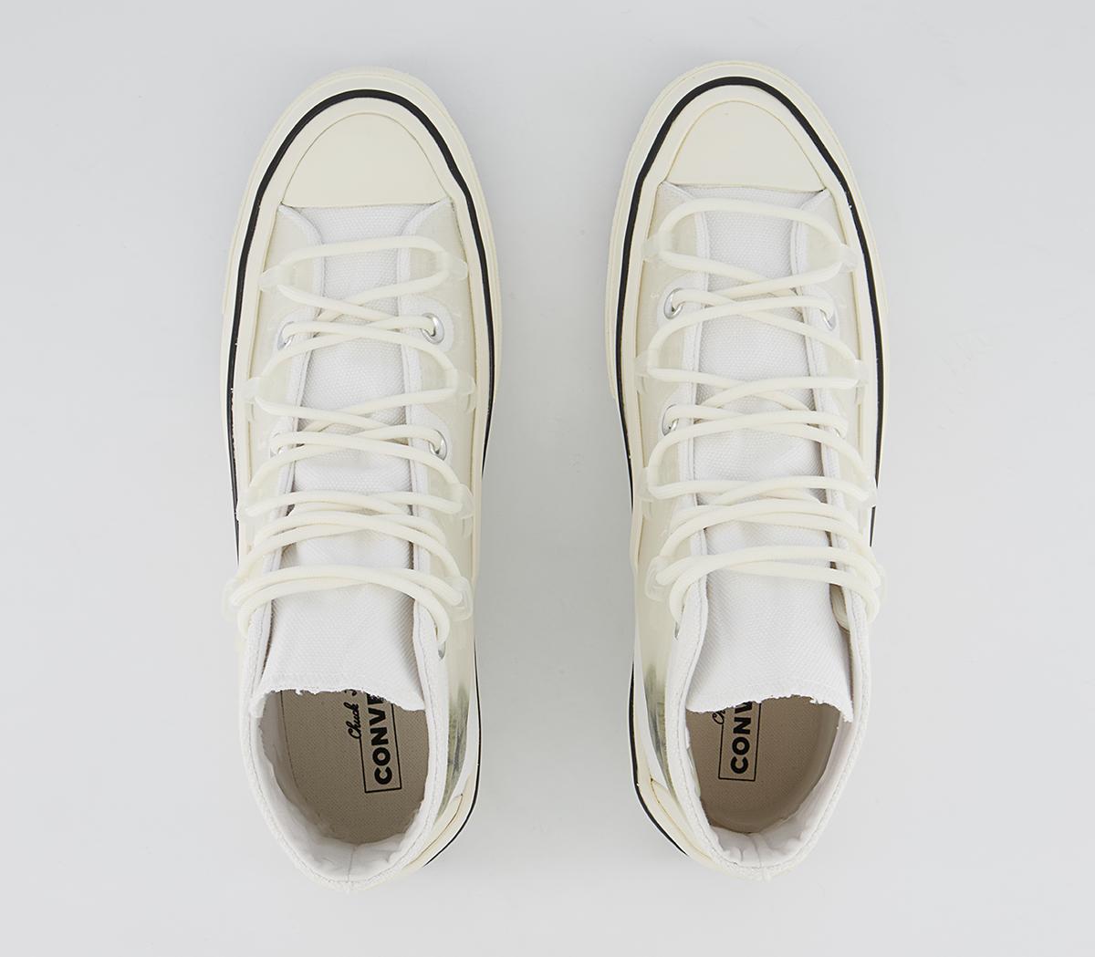 Converse All Star Hi 70s Trainers Converse All Star Hi 70s Trainers Utility White Translucent Caged