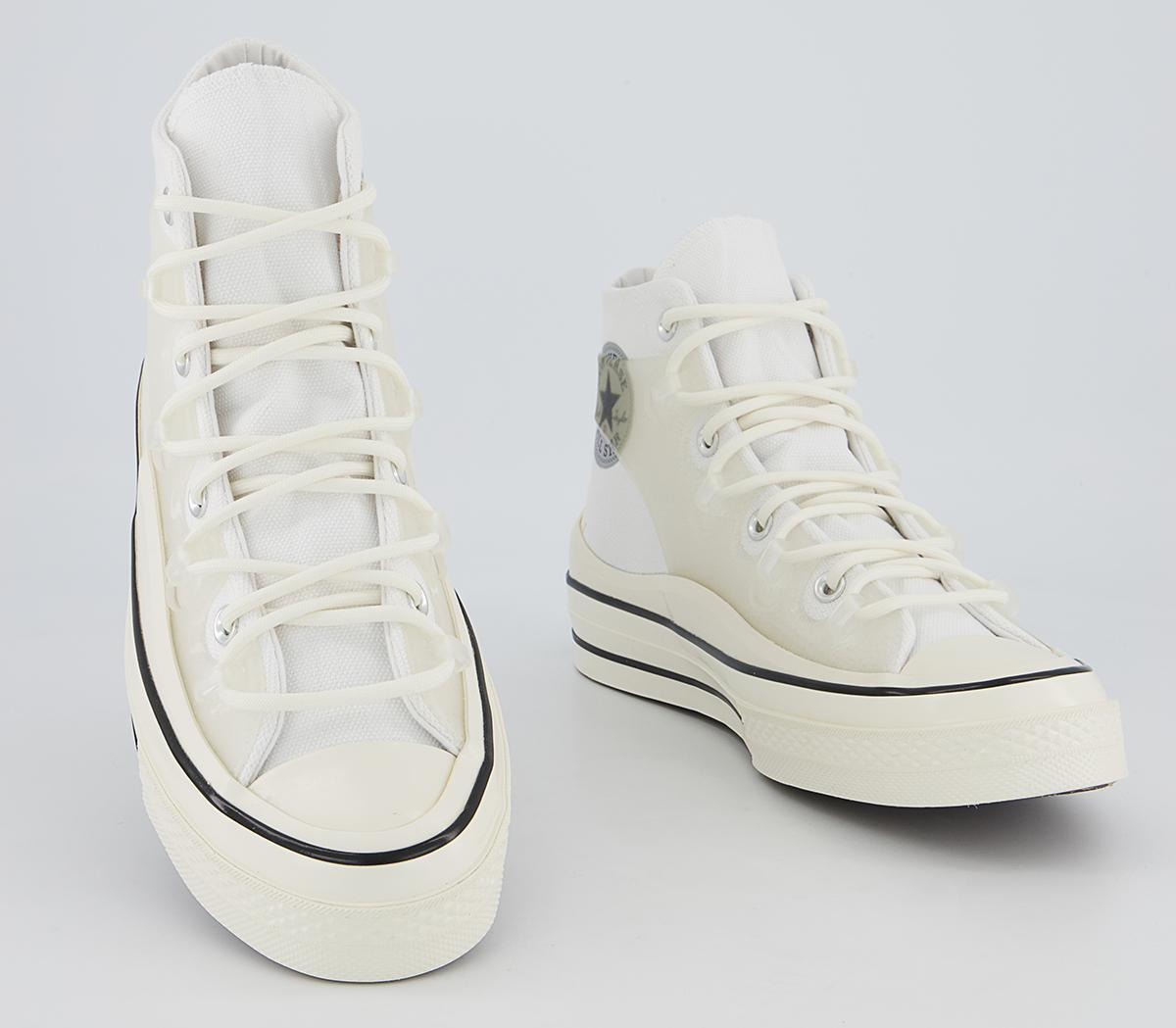Converse All Star Hi 70s Trainers Converse All Star Hi 70s Trainers Utility White Translucent Caged