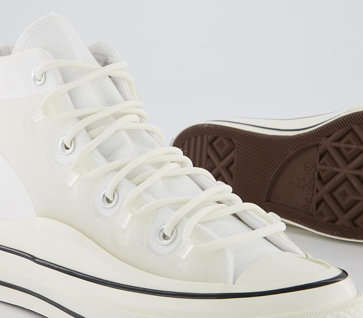 Converse All Star Hi 70s Trainers Converse All Star Hi 70s Trainers Utility White Translucent Caged