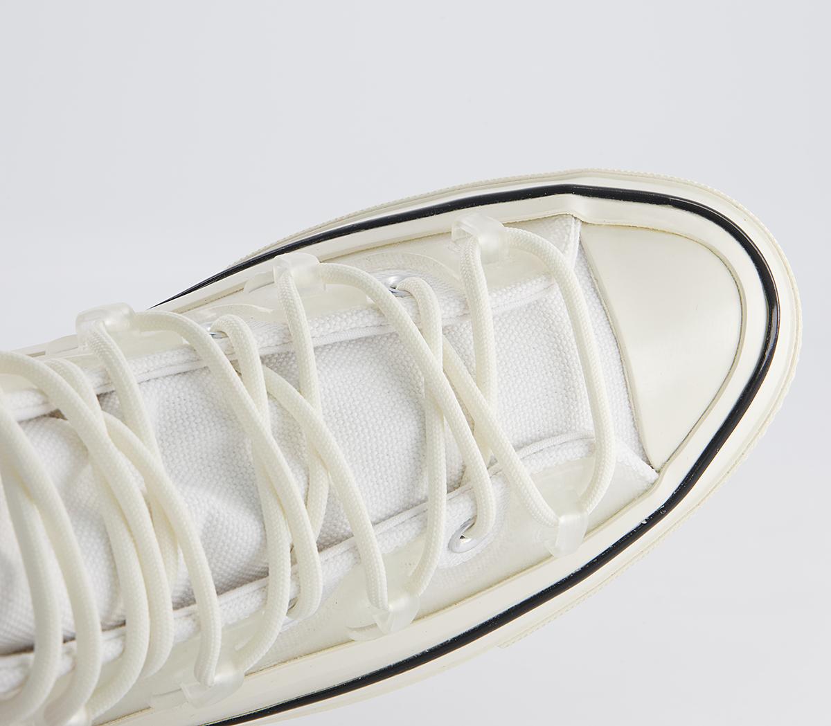 Converse All Star Hi 70s Trainers Converse All Star Hi 70s Trainers Utility White Translucent Caged