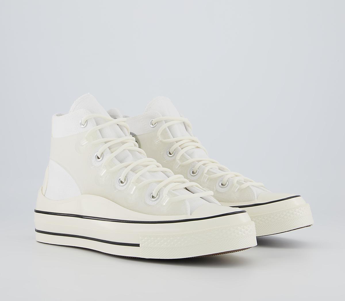 Converse All Star Hi 70s Trainers Converse All Star Hi 70s Trainers Utility White Translucent Caged