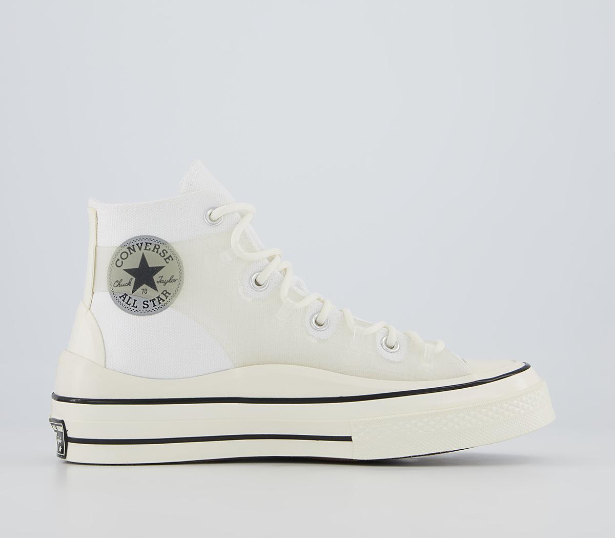 Converse All Star Hi 70s Trainers Converse All Star Hi 70s Trainers Utility White Translucent Caged