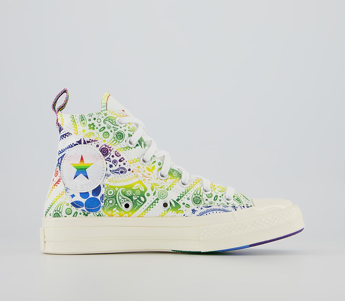 Converse All Star Hi 70s Trainers Converse All Star Hi 70s Trainers White Pride Multi