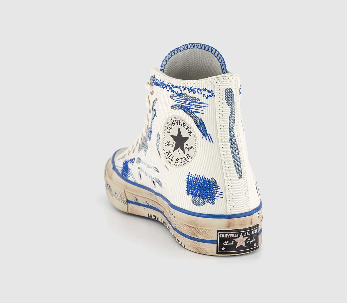 ConverseAll Star Hi 70S Trainers Ader White Imperial Blue