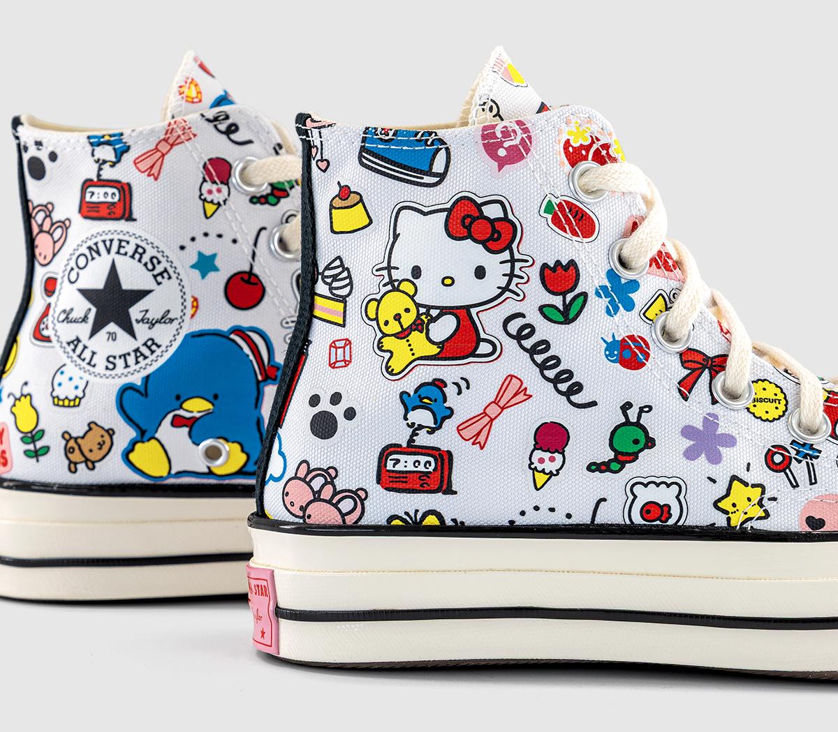 ConverseConverse x Hello Kitty All Star Hi 70s TrainersHello Kitty  White Pink Green