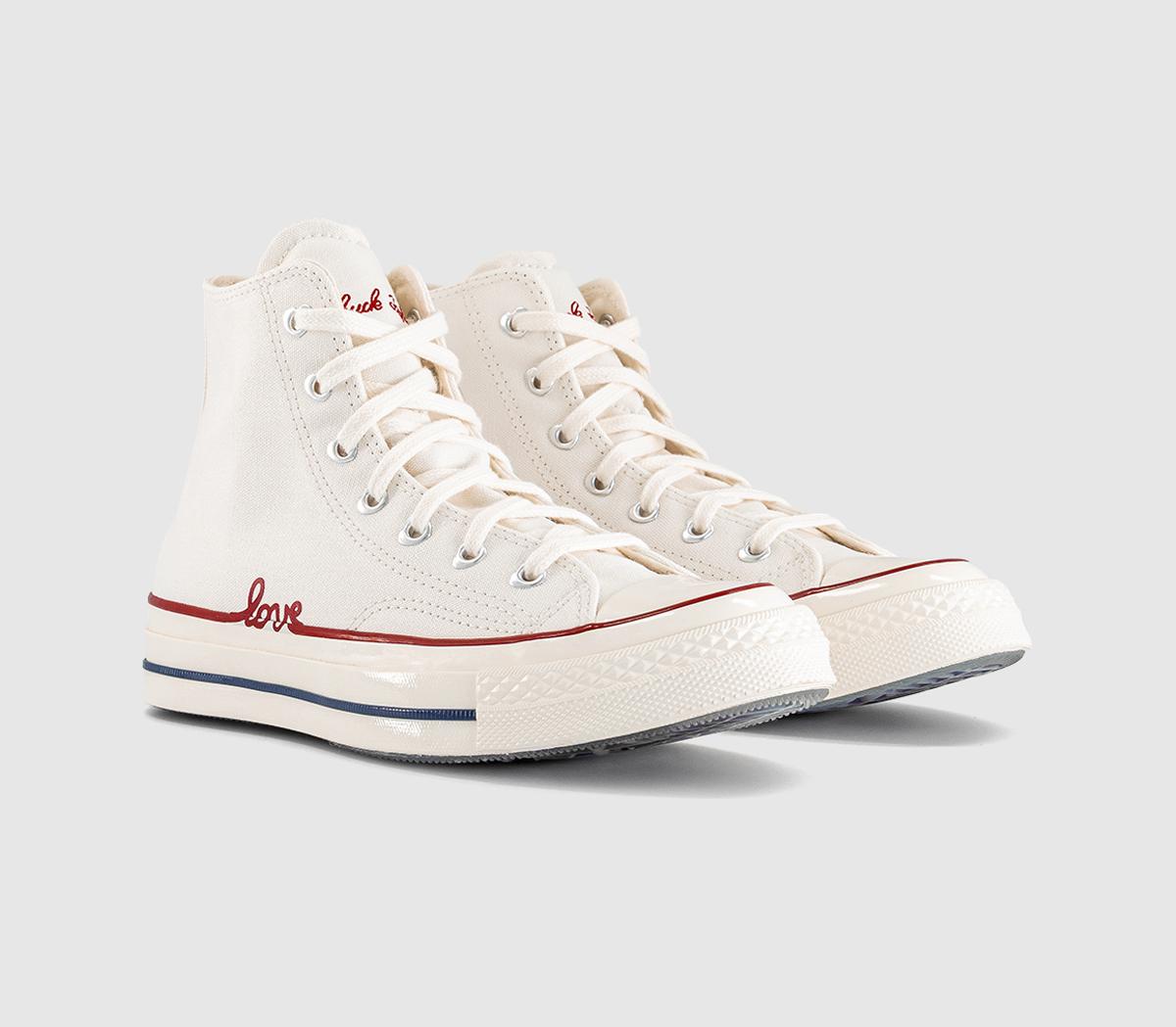 ConverseAll Star Hi 70 TrainersHeart Vintage White Egret