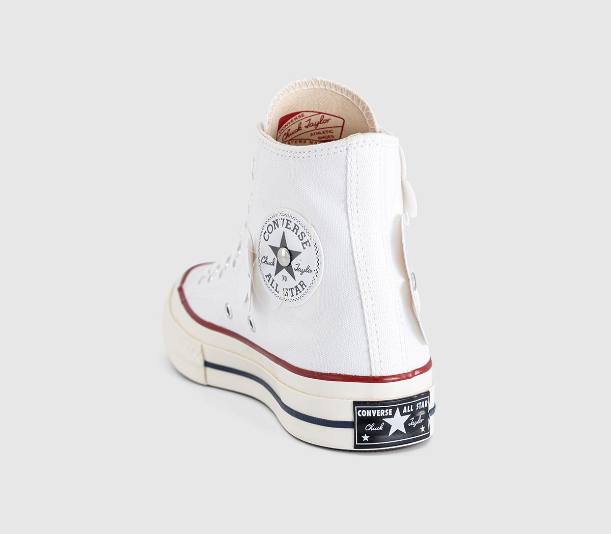 ConverseAll Star Hi 70s TrainersWhite Flowers Ltd