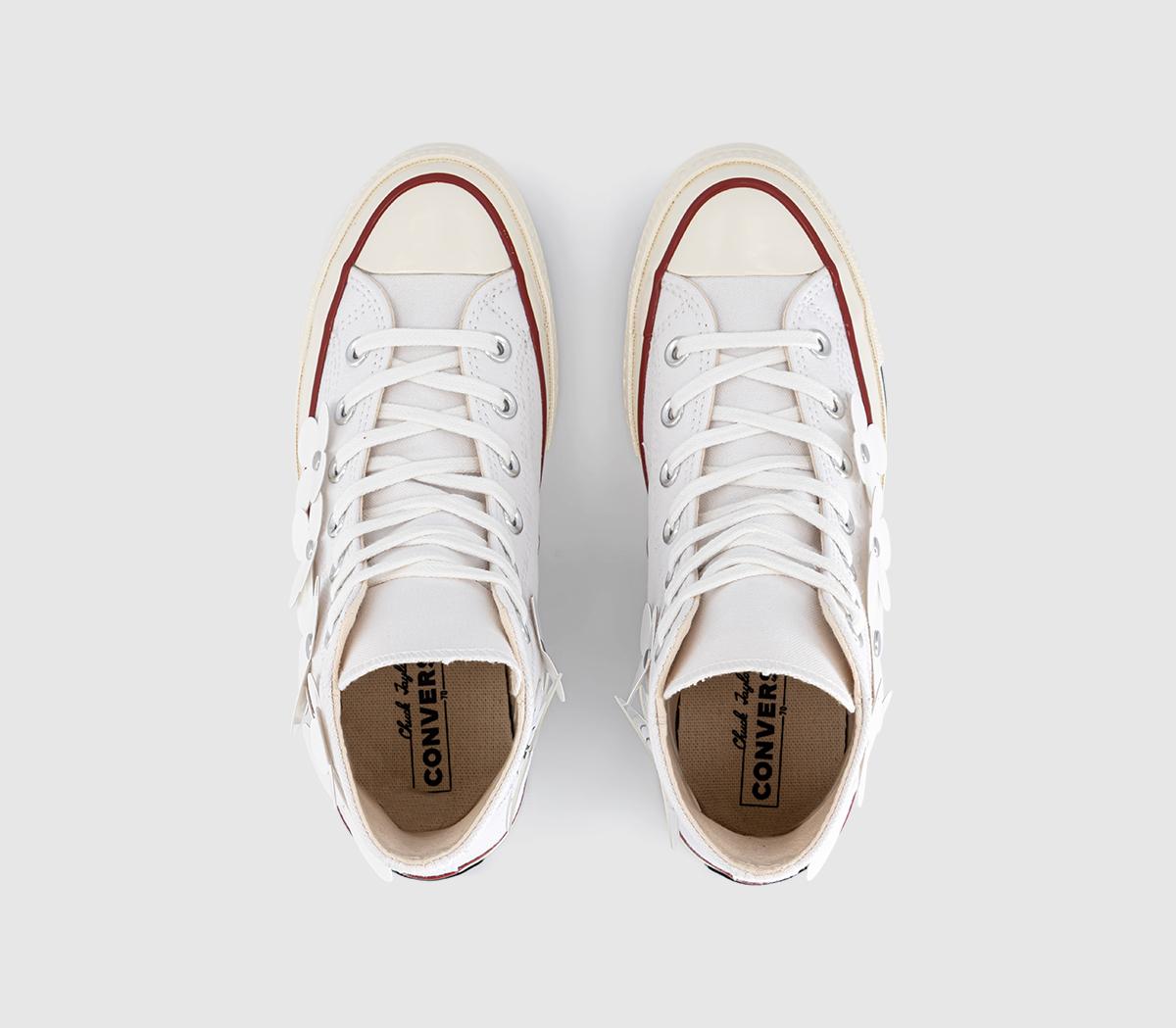 ConverseAll Star Hi 70s TrainersWhite Flowers Ltd