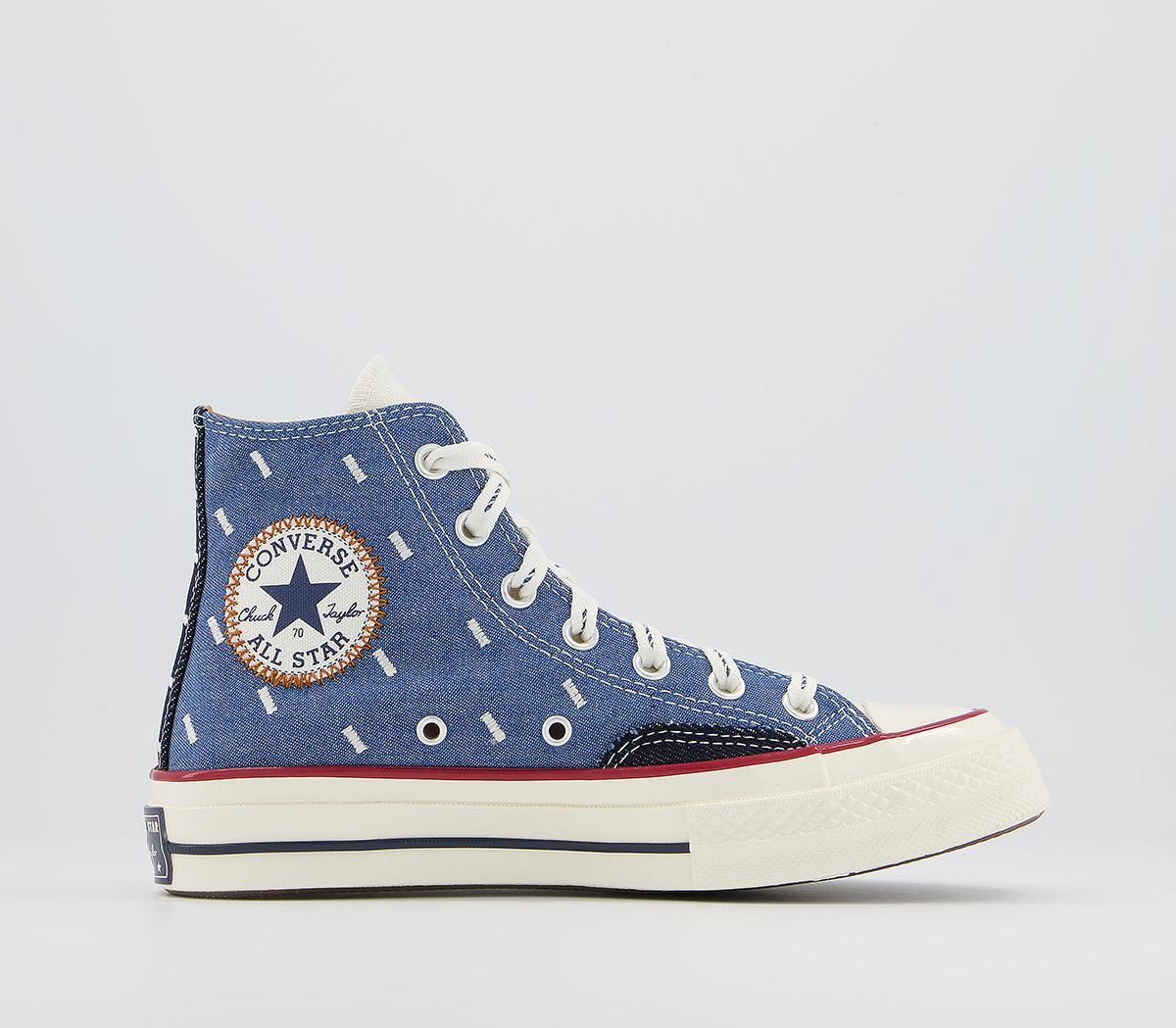 ConverseAll Star Hi 70s TrainersBlue Egret Midnight Navy