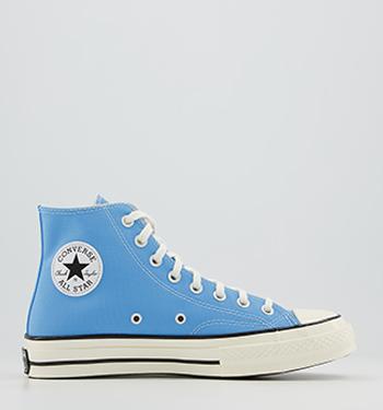 womens blue converse trainers