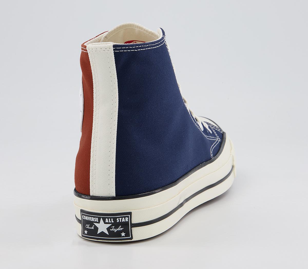 Converse All Star Hi 70s Trainers Converse All Star Hi 70s Trainers Cedar Bark Midnight Navy