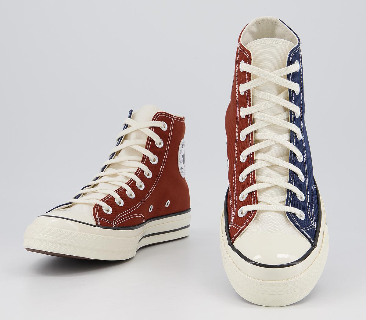 Converse All Star Hi 70s Trainers Converse All Star Hi 70s Trainers Cedar Bark Midnight Navy