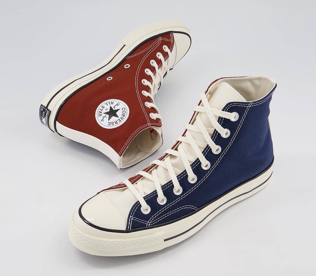 Converse All Star Hi 70s Trainers Converse All Star Hi 70s Trainers Cedar Bark Midnight Navy