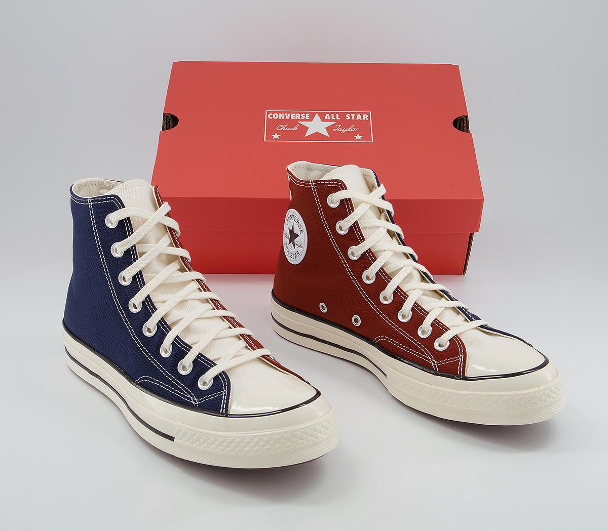 Converse All Star Hi 70s Trainers Converse All Star Hi 70s Trainers Cedar Bark Midnight Navy