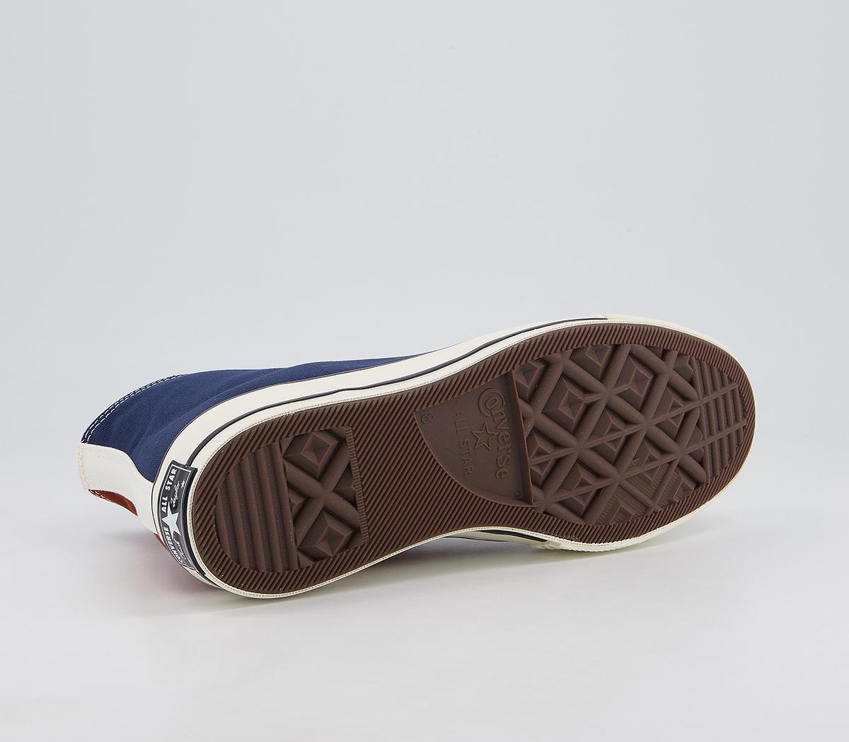 Converse All Star Hi 70s Trainers Converse All Star Hi 70s Trainers Cedar Bark Midnight Navy