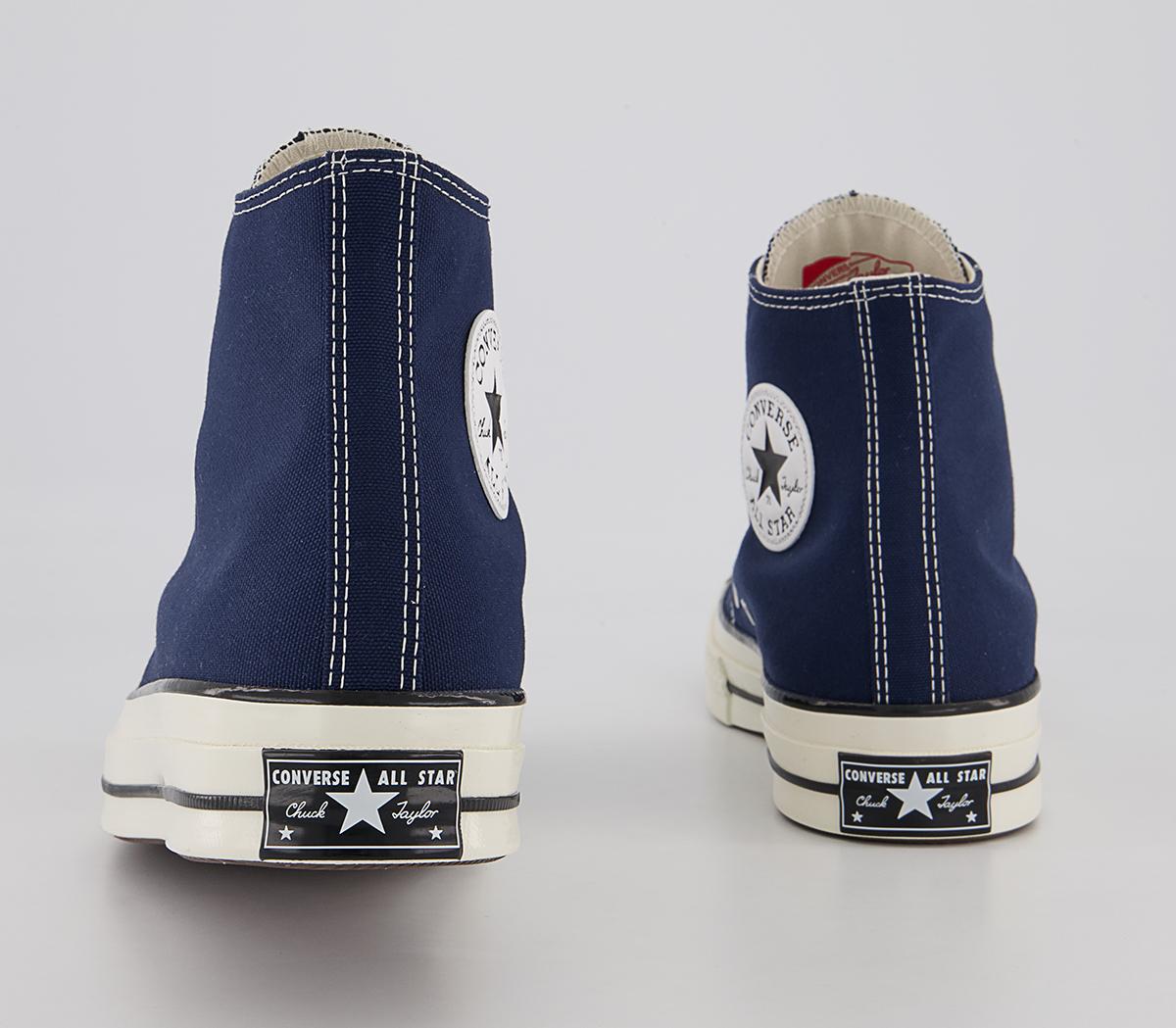 Converse All Star Hi 70s Trainers Converse All Star Hi 70s Trainers Midnight Navy Egret Black