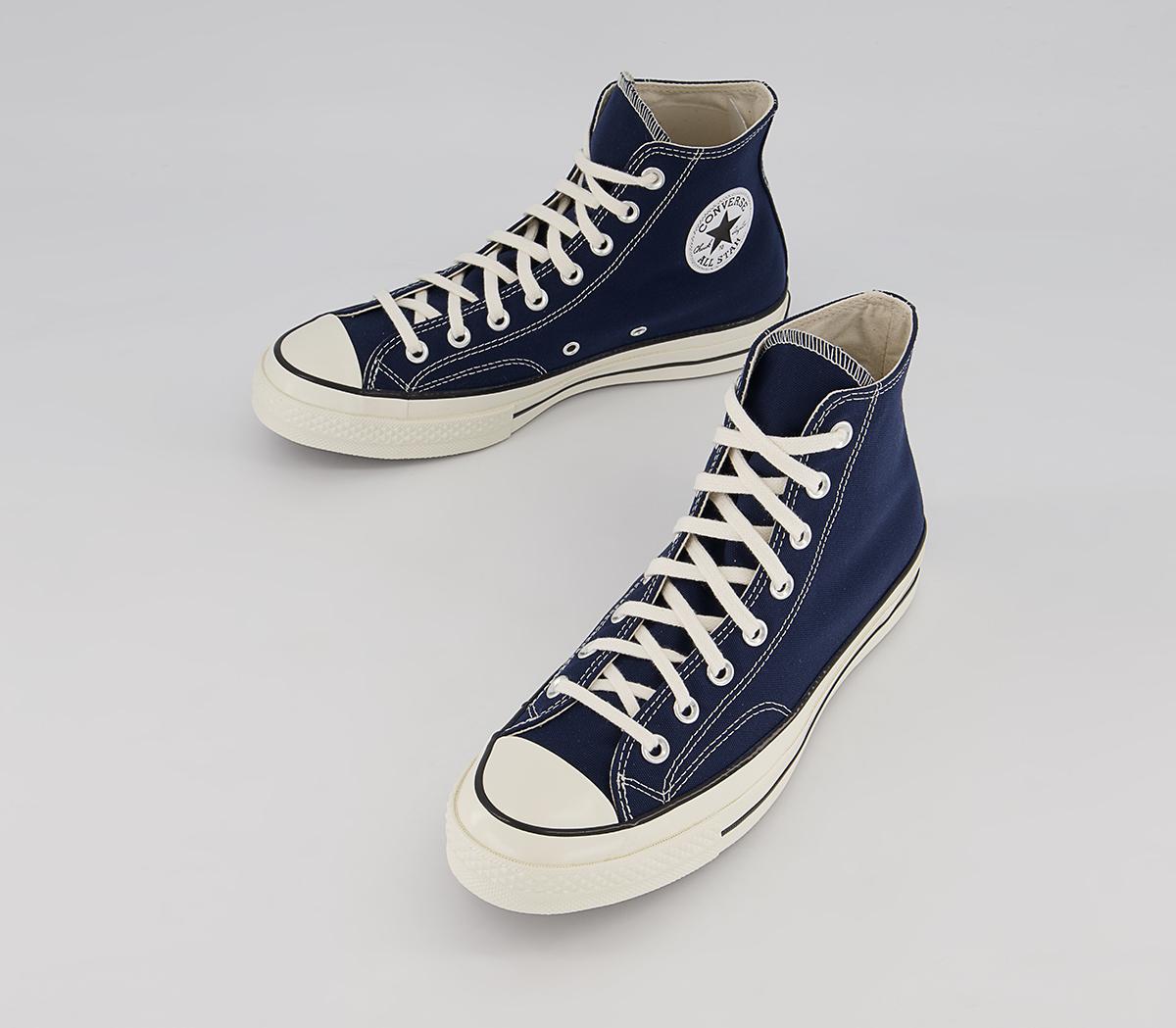 Converse All Star Hi 70s Trainers Converse All Star Hi 70s Trainers Midnight Navy Egret Black