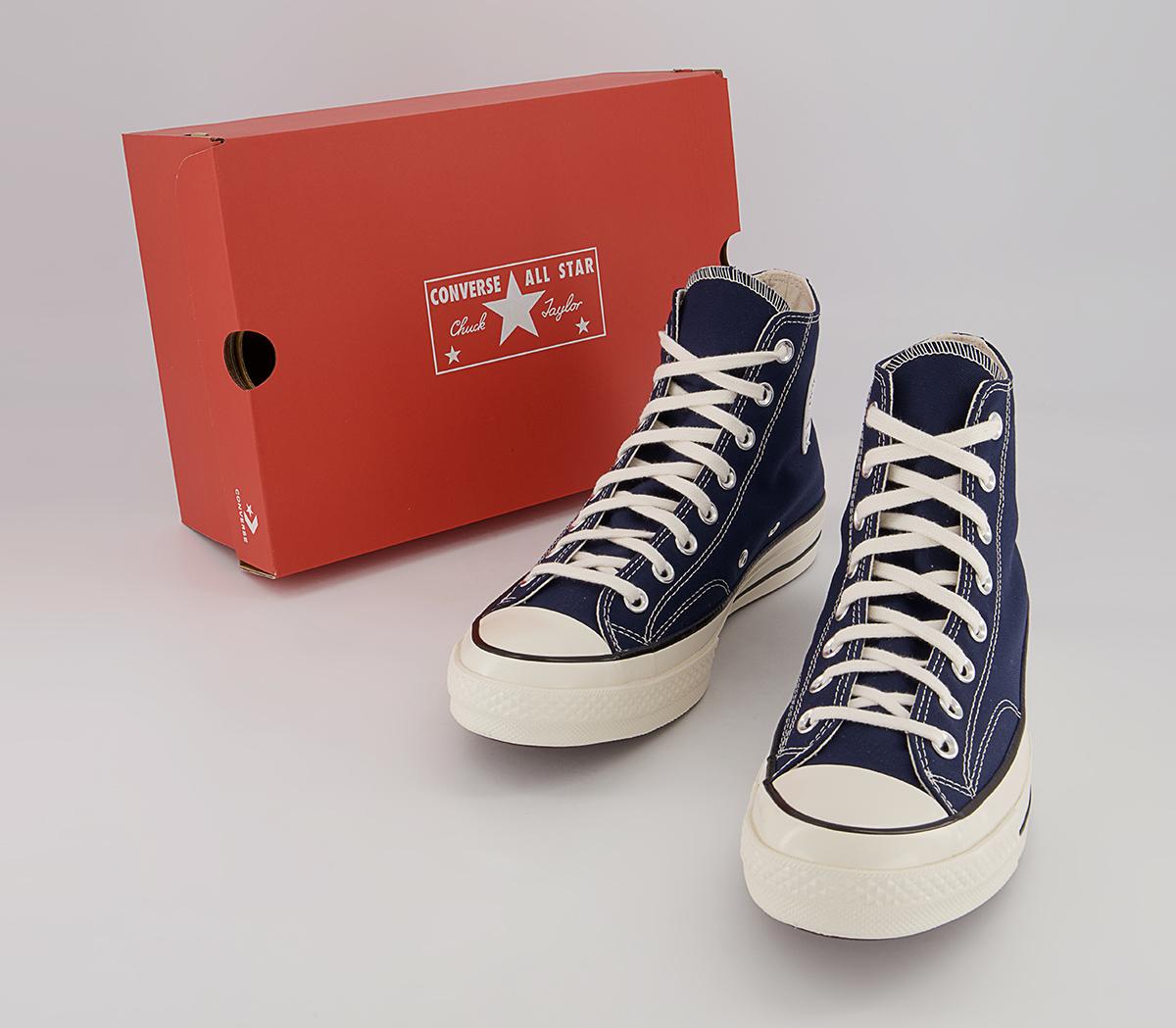 Converse All Star Hi 70s Trainers Converse All Star Hi 70s Trainers Midnight Navy Egret Black
