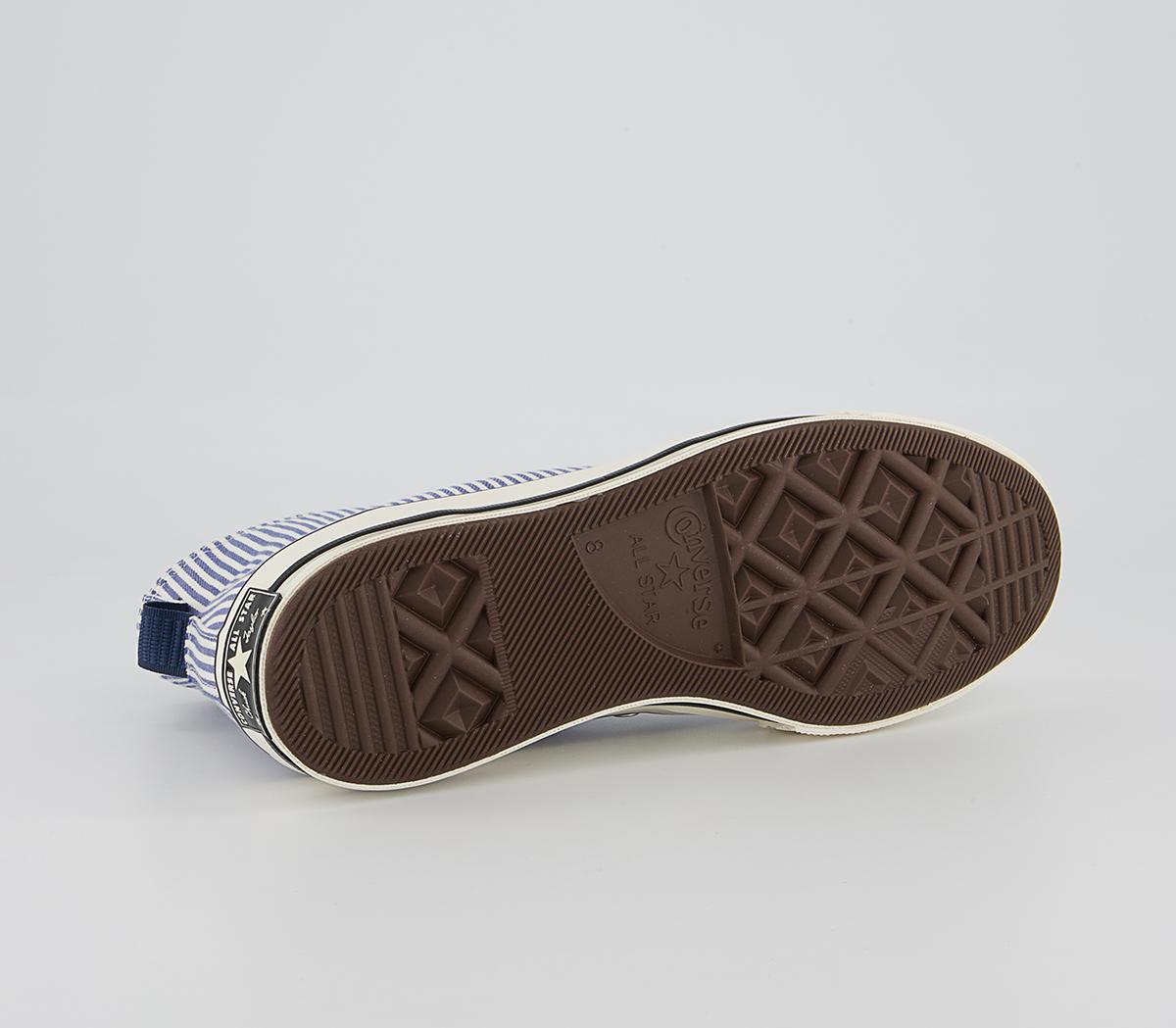 Converse All Star Hi 70s Trainers Converse All Star Hi 70s Trainers Hickory Stripe Washed Indigo