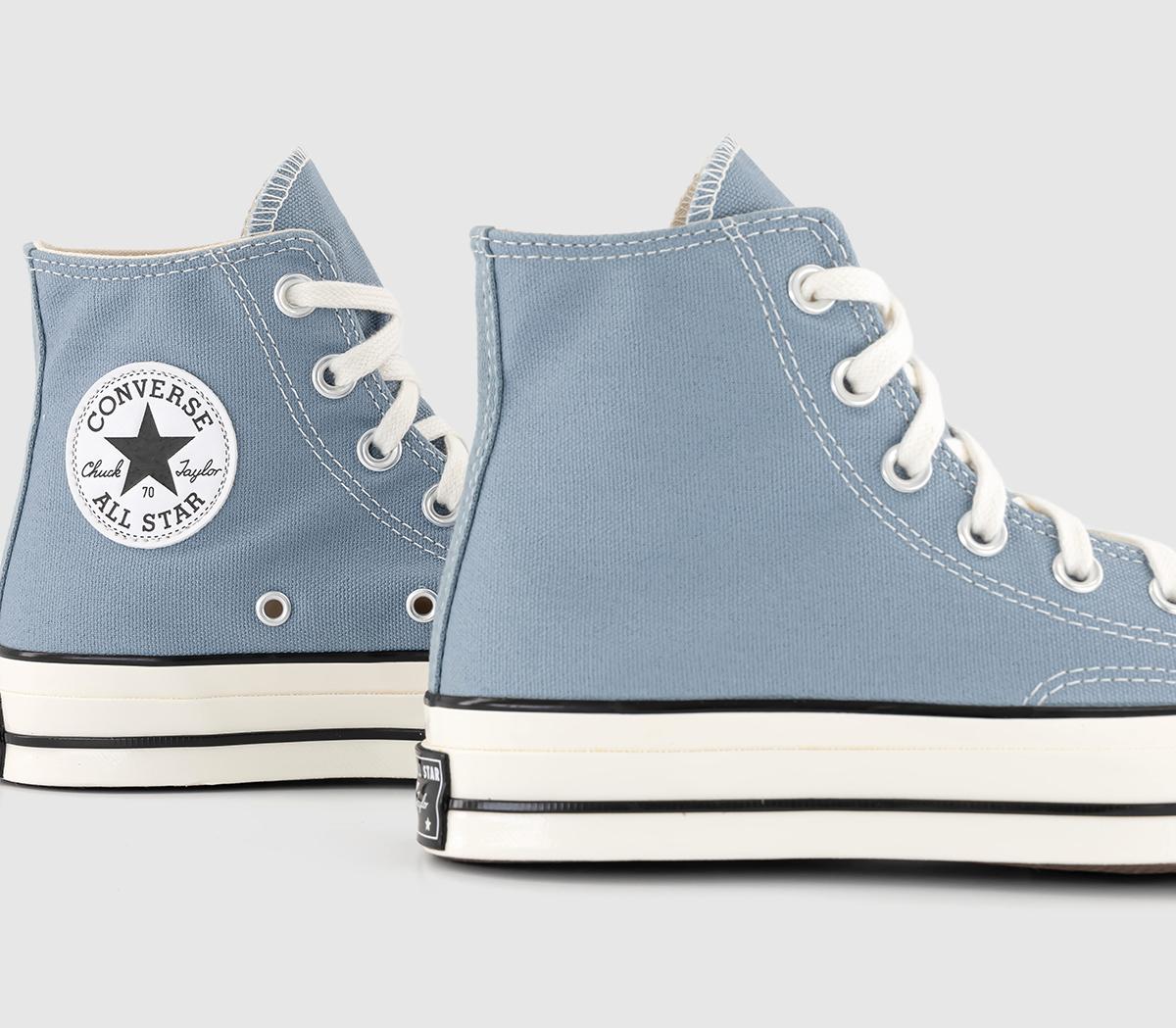 Converse All Star Chuck 70 Hi Trainers Blue Egret Black - Unisex Sports