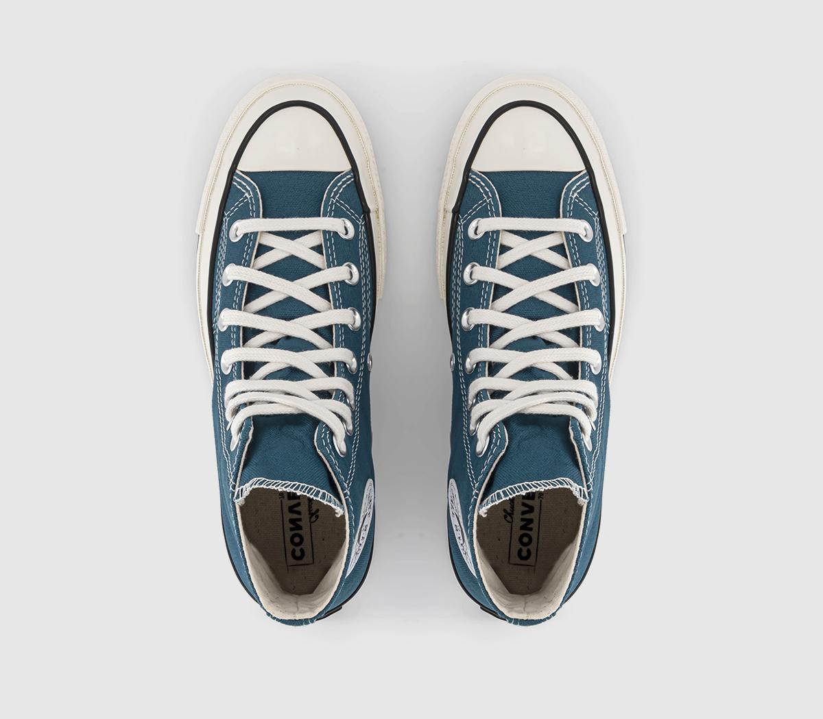 ConverseAll Star Hi 70 Trainers Teal Universe Egret Black