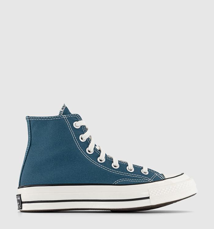 Turquoise converse hot sale high tops