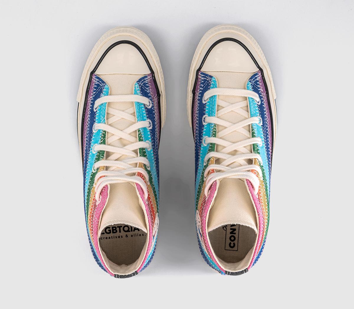 ConverseAll Star Hi 70 S TrainersBlue Multi Stripe Egret Black