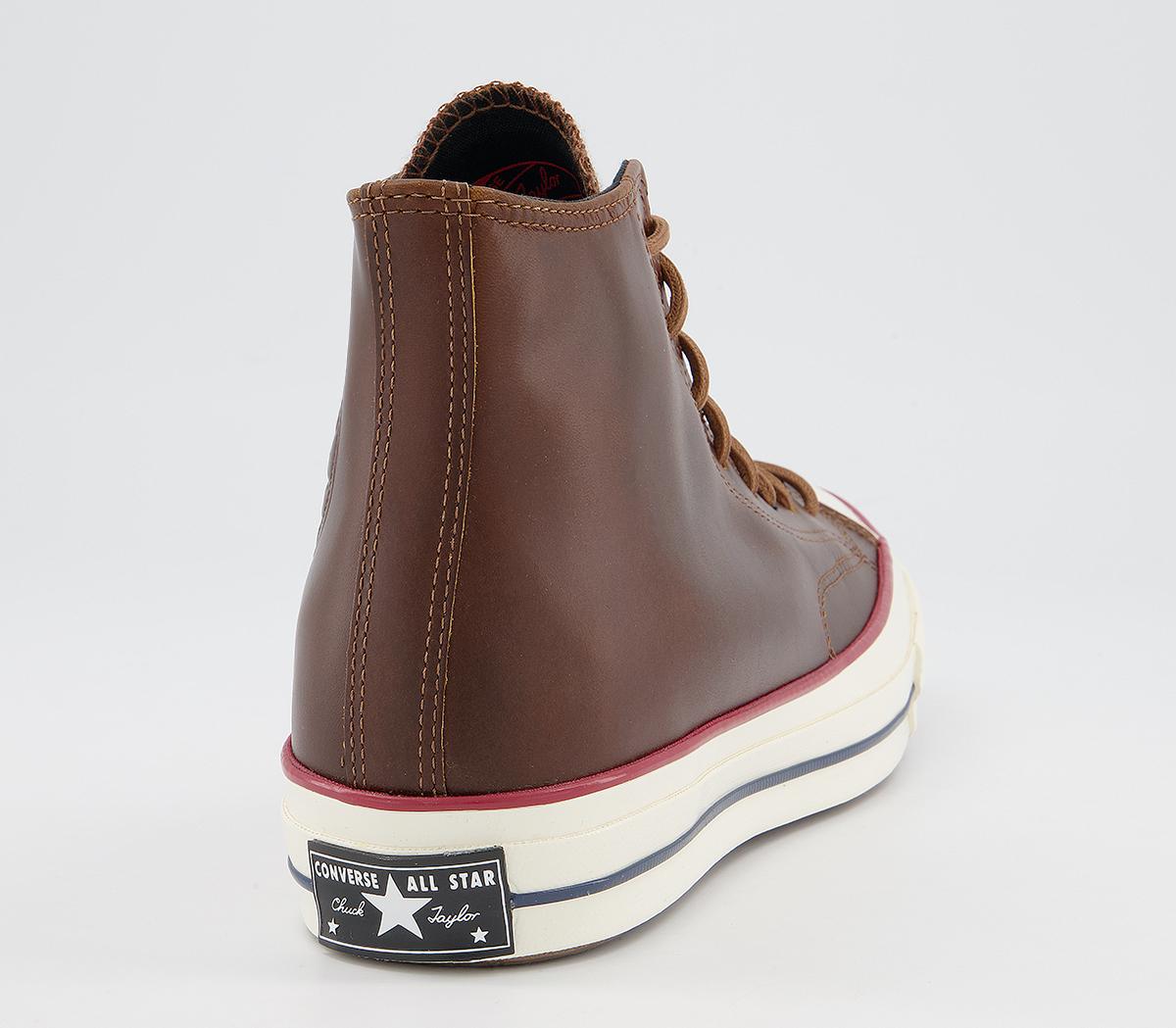 Converse All Star Hi 70s Trainers Converse All Star Hi 70s Trainers Clove Brown Clove Brown Egret Leather