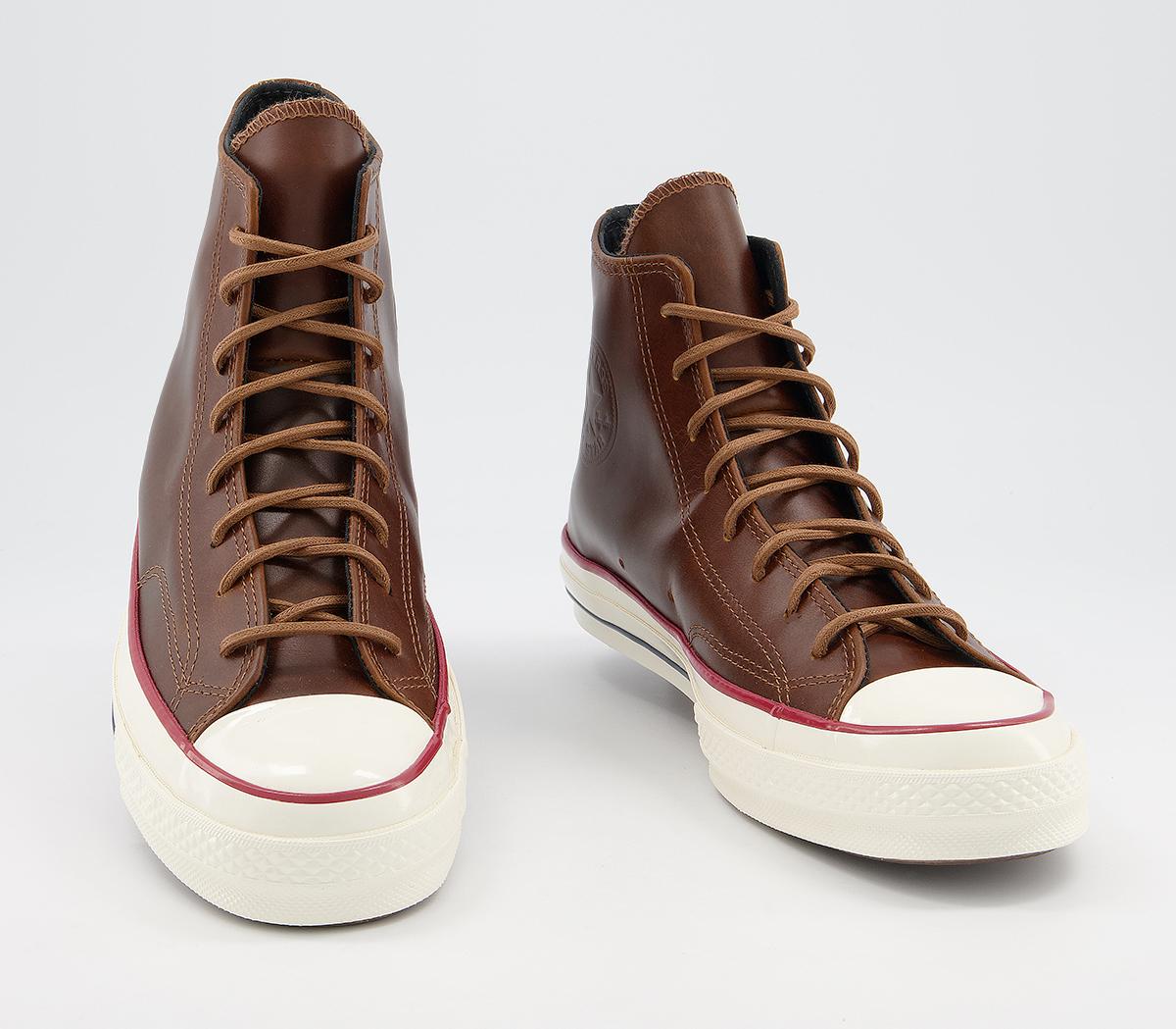 Converse All Star Hi 70s Trainers Converse All Star Hi 70s Trainers Clove Brown Clove Brown Egret Leather
