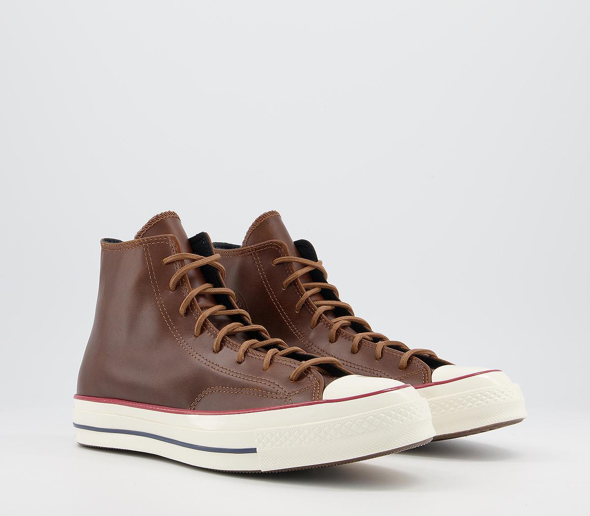 Converse All Star Hi 70s Trainers Converse All Star Hi 70s Trainers Clove Brown Clove Brown Egret Leather
