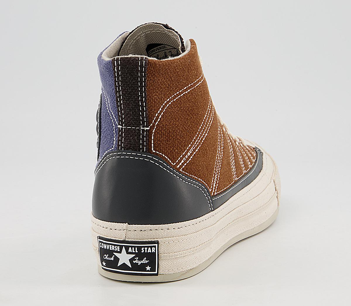 Converse All Star Hi 70s Trainers Converse All Star Hi 70s Trainers Brindle Brown Steel