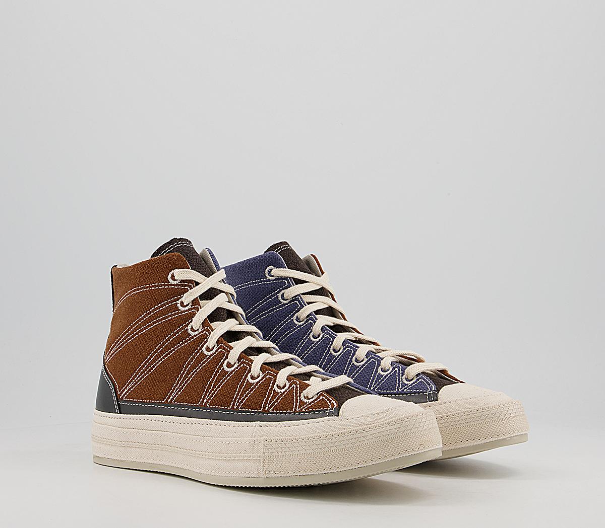 Converse All Star Hi 70s Trainers Converse All Star Hi 70s Trainers Brindle Brown Steel