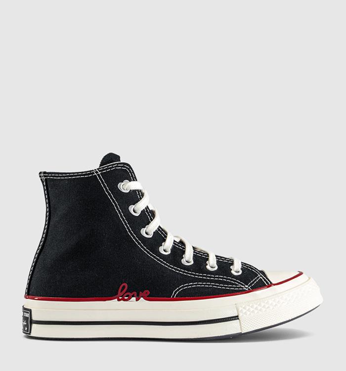 Converse All Star Hi 70 Trainers Heart Black Egret