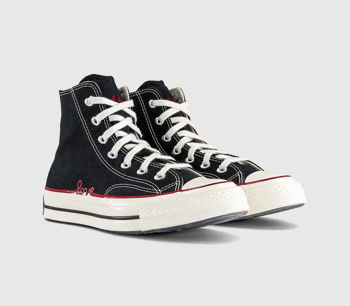 ConverseAll Star Hi 70 TrainersHeart Black Egret