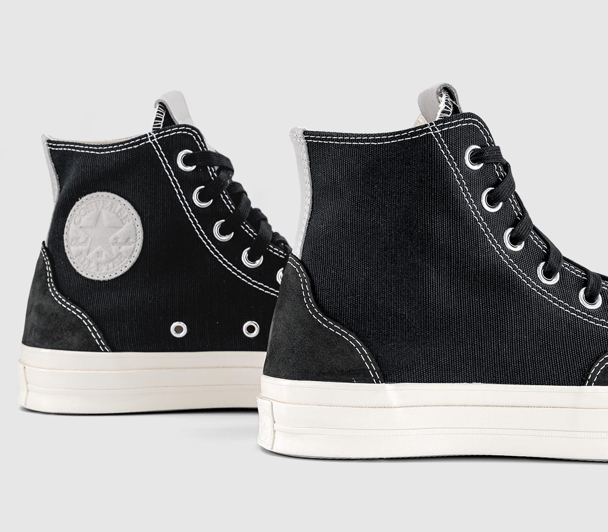 ConverseAll Star Hi 70s TrainersTotal Eclipse Egret Light Grey