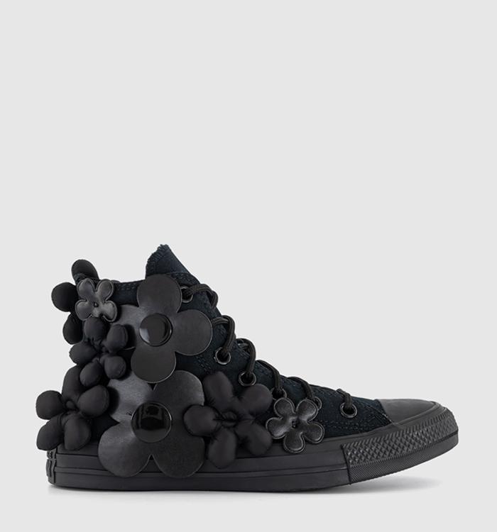 Converse All Star Hi 70s Hi Trainers Ltd Black Dark Flowers