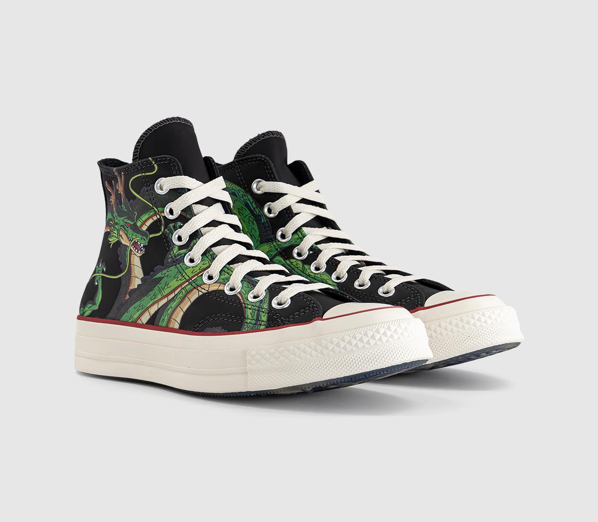 ConverseDragon Ball Z x Converse All Star Hi 70 S TrainersDragonball Z Black Cyber Yellow Flame Orange