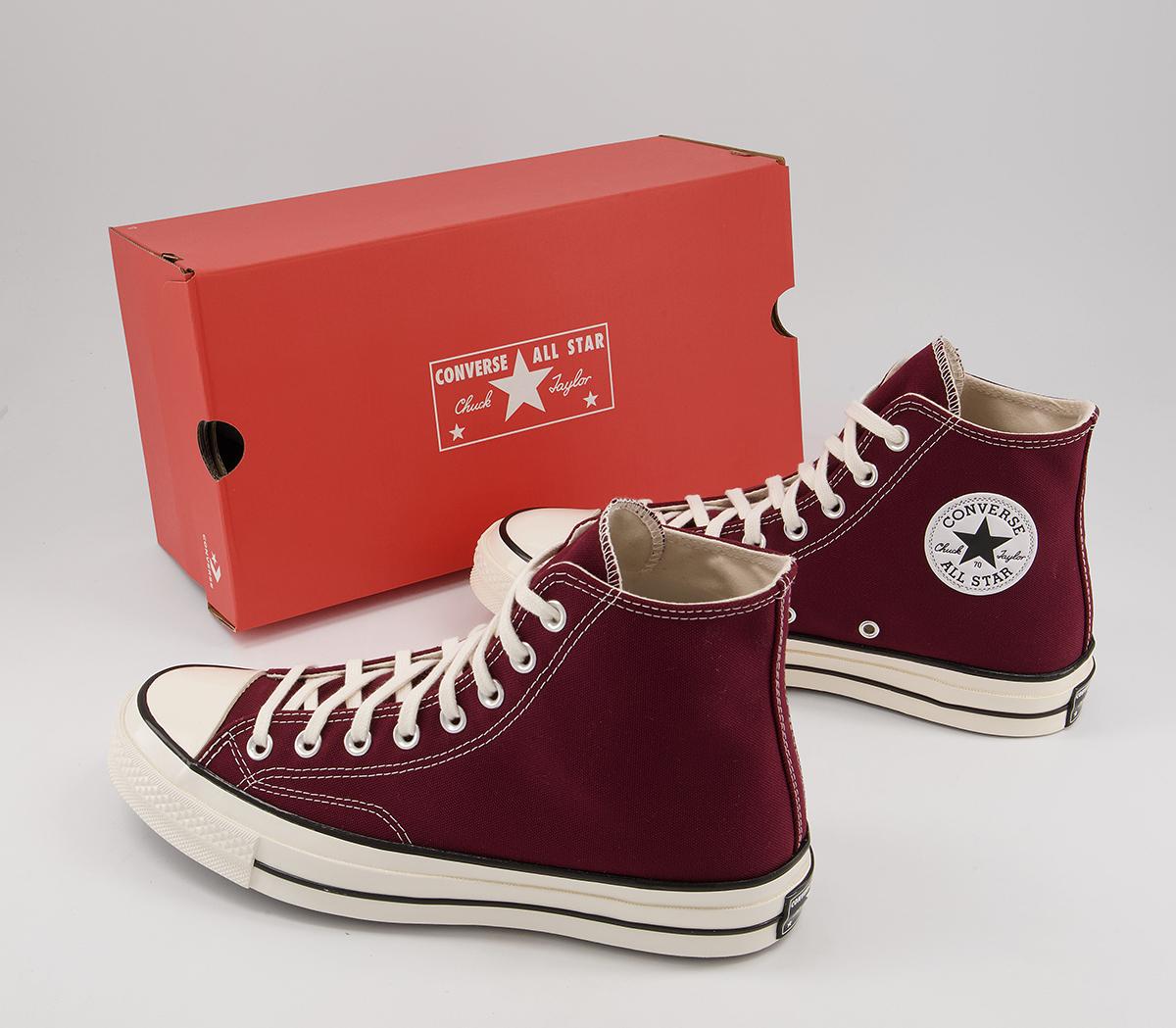 ConverseAll Star Hi Chuck 70 TrainersDeep Bordeaux Egret Black
