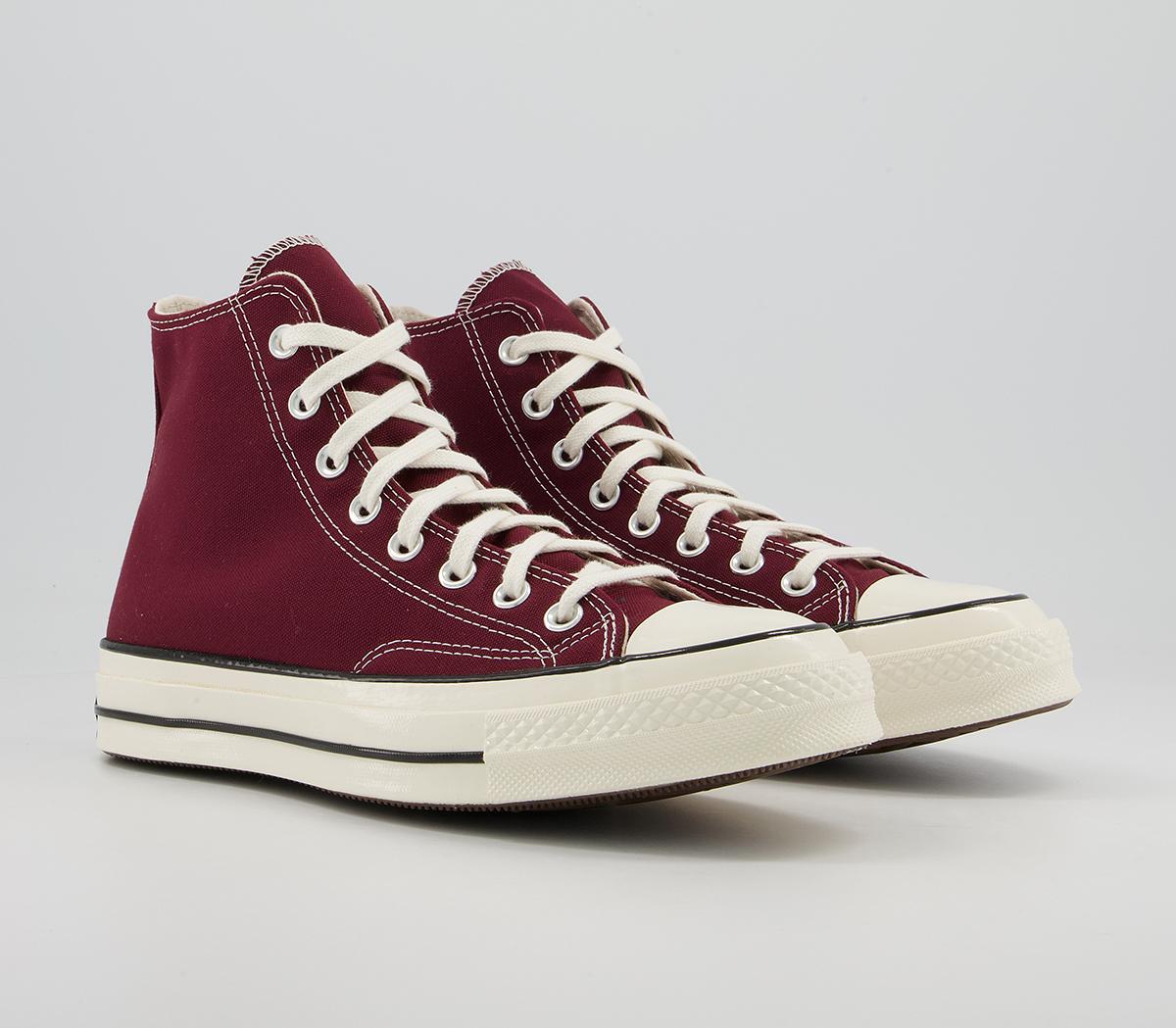 Converse All Star Hi Chuck 70 Trainers Deep Bordeaux Egret Black ...