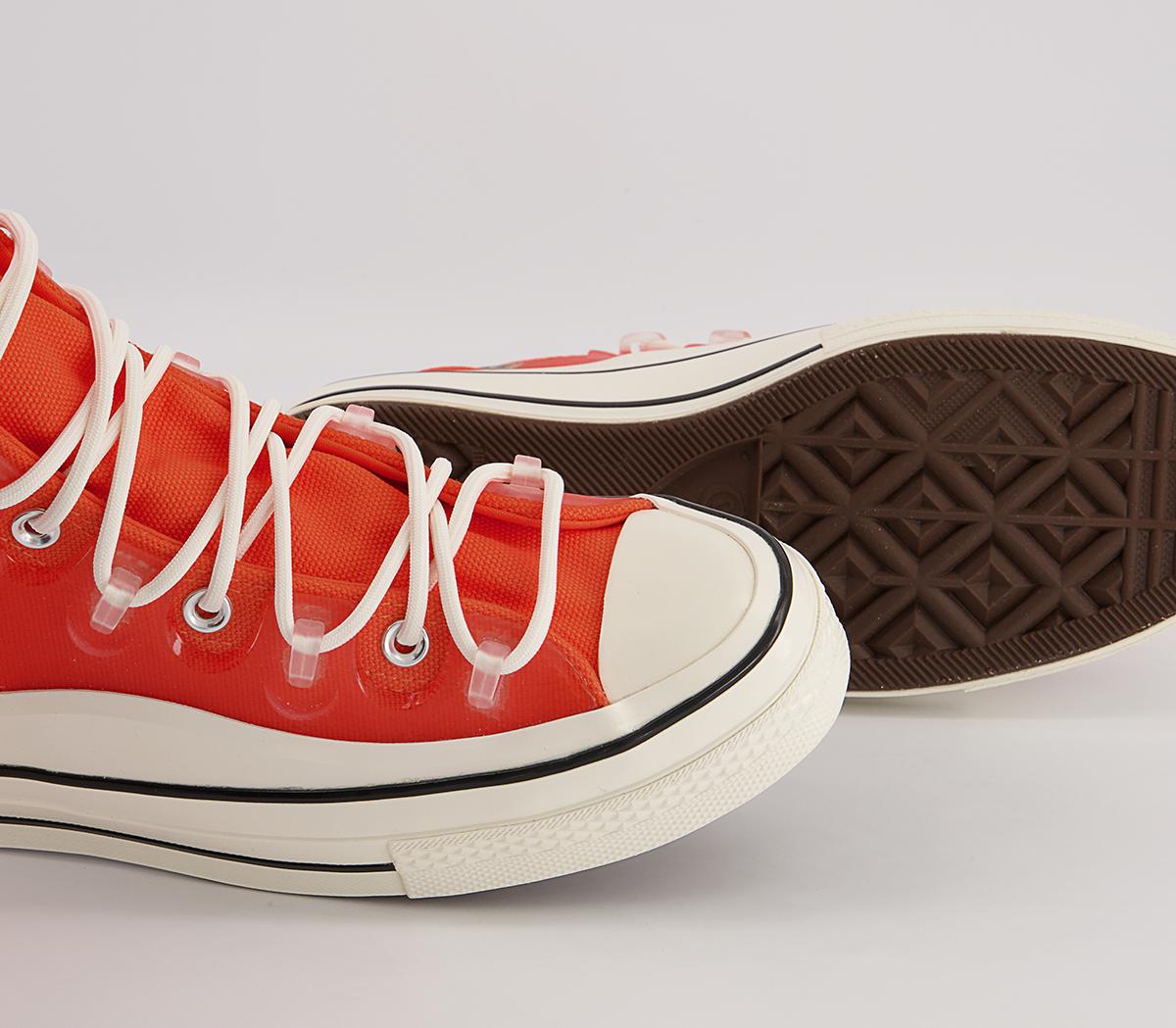 Converse All Star Hi 70s Trainers Converse All Star Hi 70s Trainers Utility Orange Translucent Caged