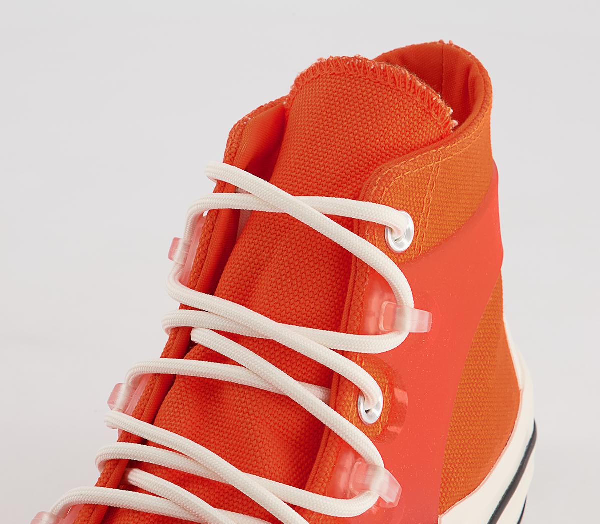 Converse All Star Hi 70s Trainers Converse All Star Hi 70s Trainers Utility Orange Translucent Caged