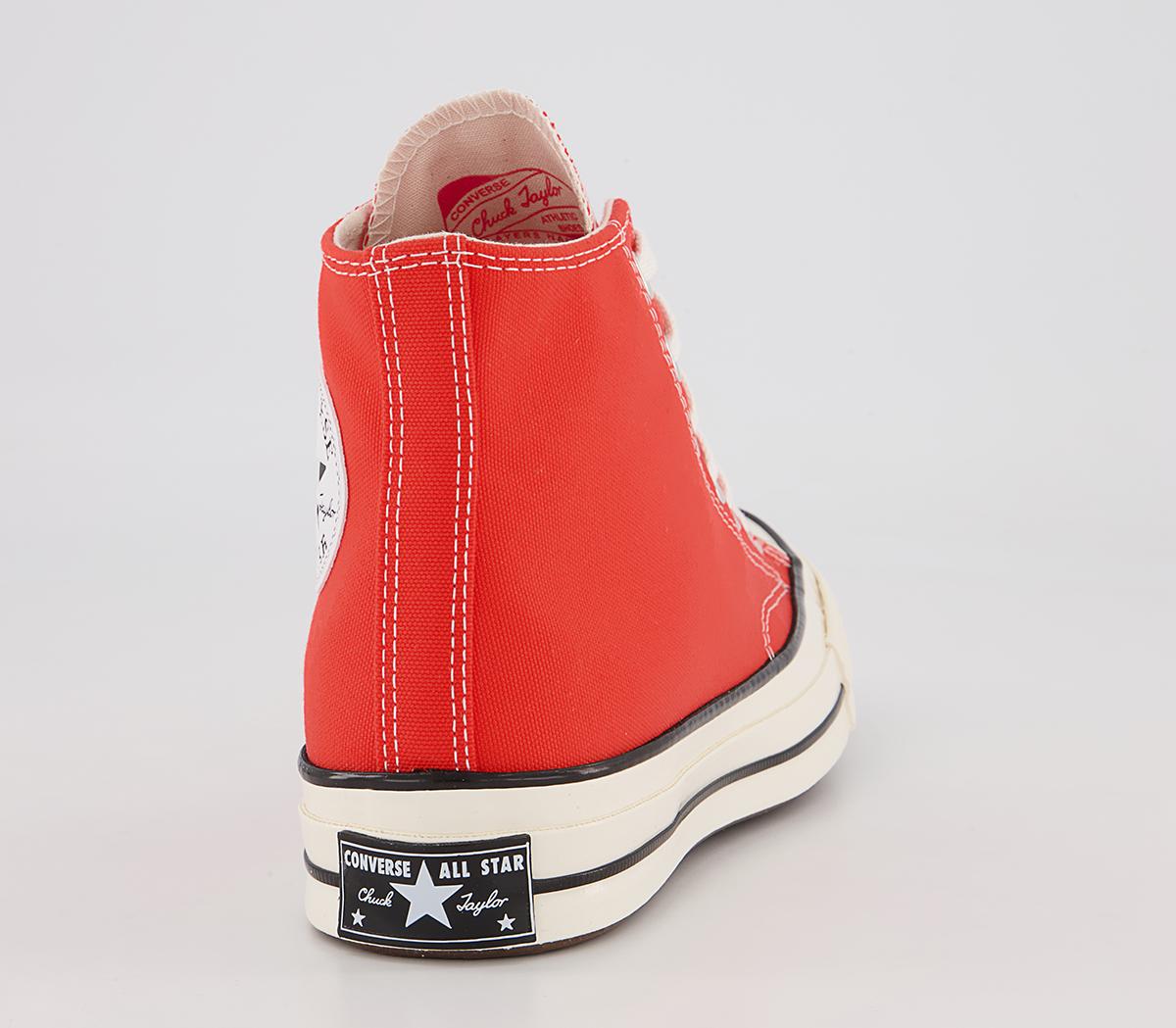 Converse All Star Hi 70s Trainers Converse All Star Hi 70s Trainers Red Egret Black