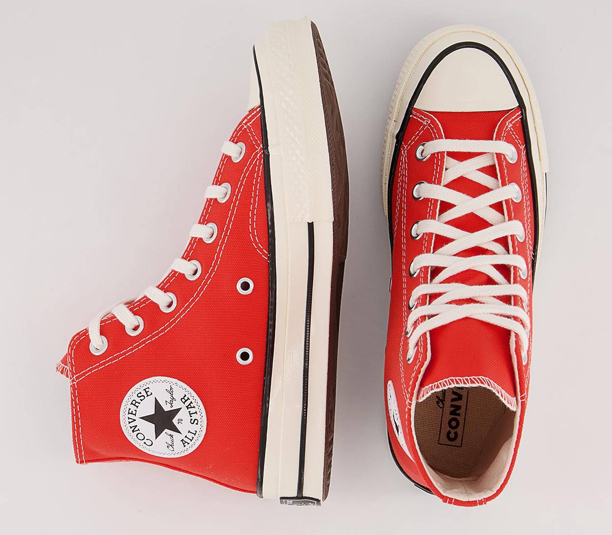 Converse All Star Hi 70s Trainers Converse All Star Hi 70s Trainers Red Egret Black