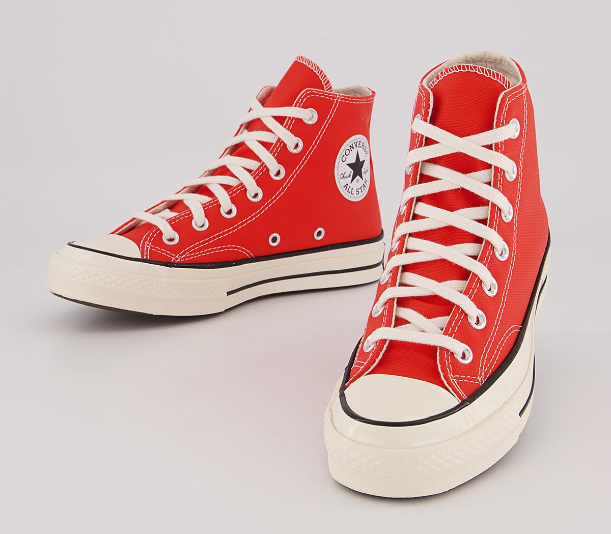 Converse All Star Hi 70s Trainers Red Egret Black - Women's Trainers