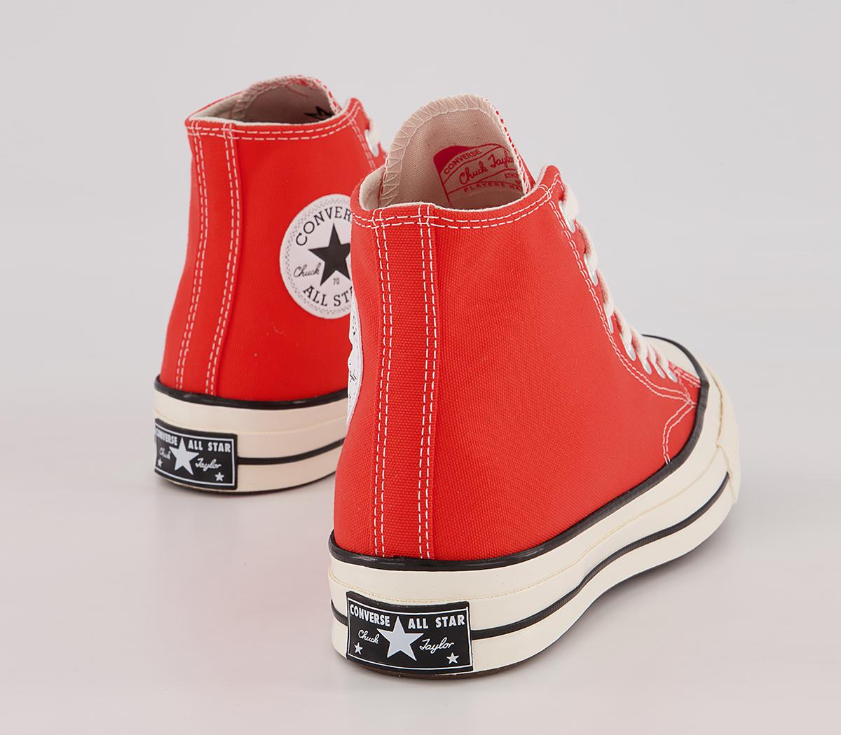 Converse All Star Hi 70s Trainers Converse All Star Hi 70s Trainers Red Egret Black