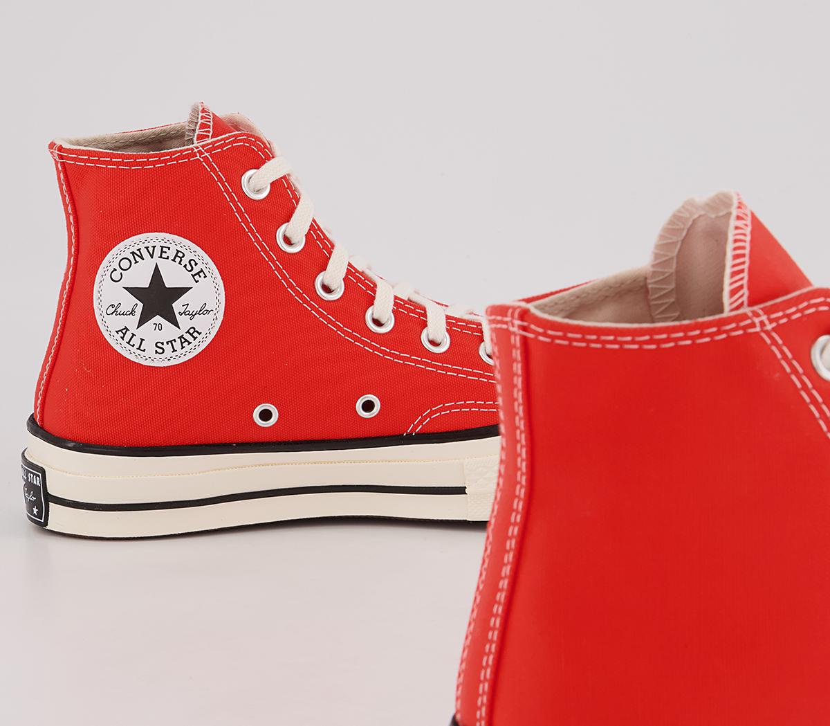 Converse All Star Hi 70s Trainers Converse All Star Hi 70s Trainers Red Egret Black