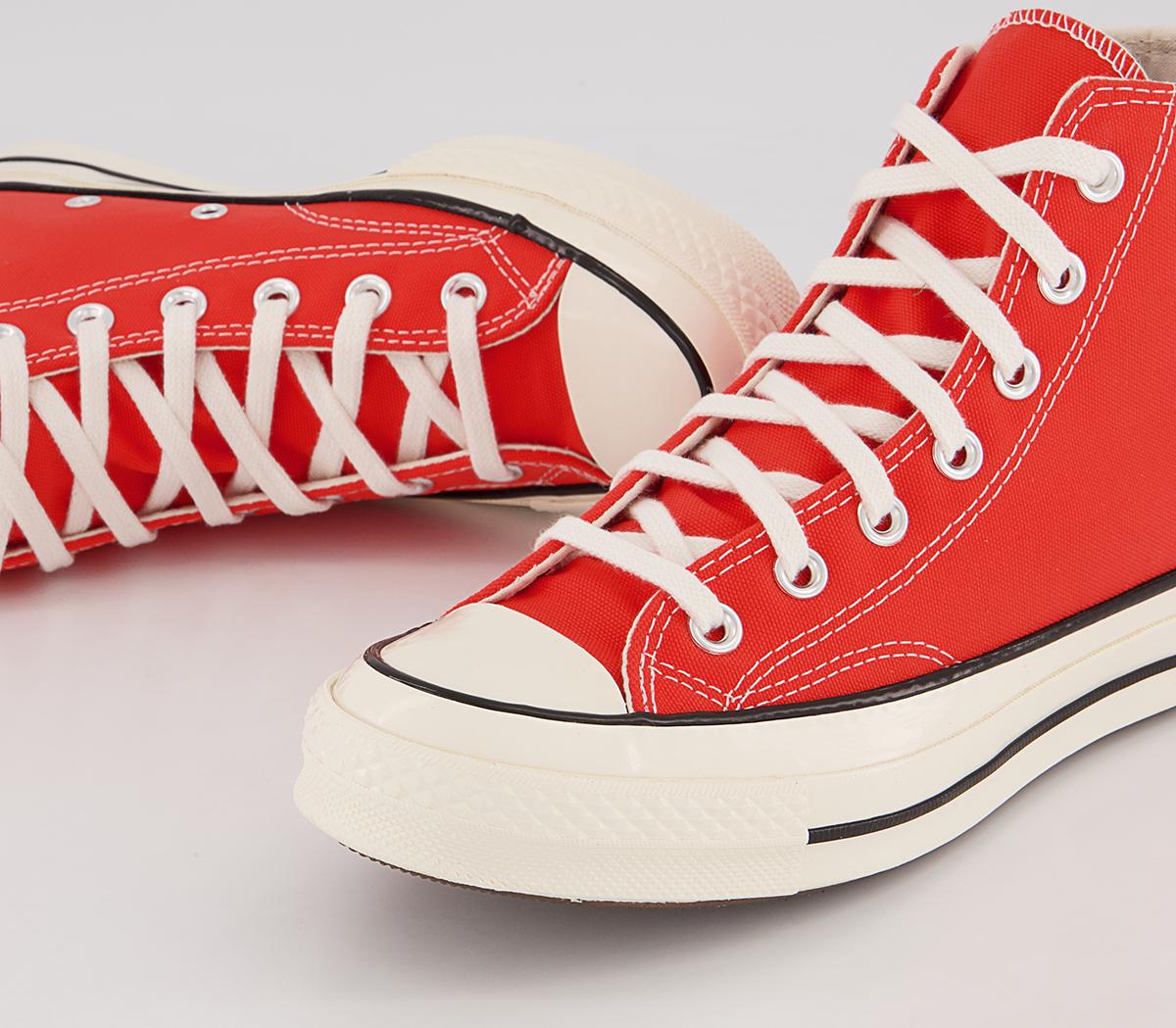 Converse All Star Hi 70s Trainers Converse All Star Hi 70s Trainers Red Egret Black